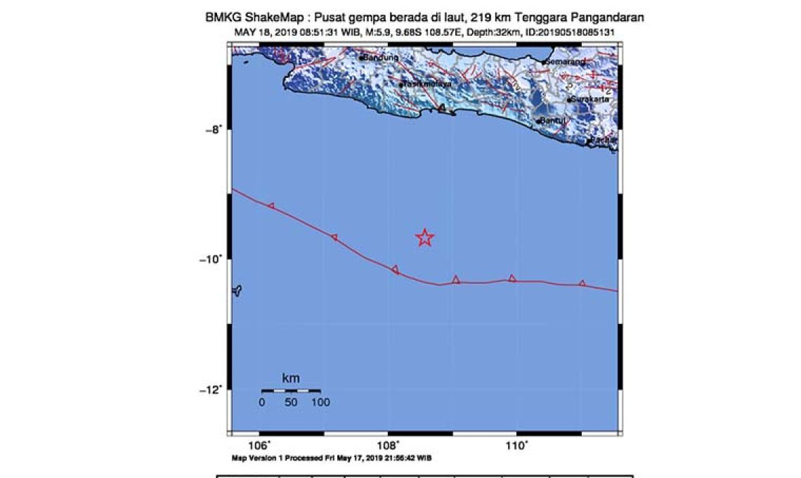 Dampak Gempa 5,9 SR Terus Dipantau Bpbd Cilacap